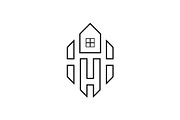 Letter H Home Logo, a Branding & Logo Template by Salman Shop (Thumbnail 1 of 2)