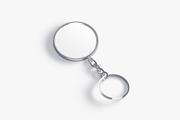 White Round Keychain 3D Model, an Object 3D Model by rebrandy (Thumbnail 3 of 9)