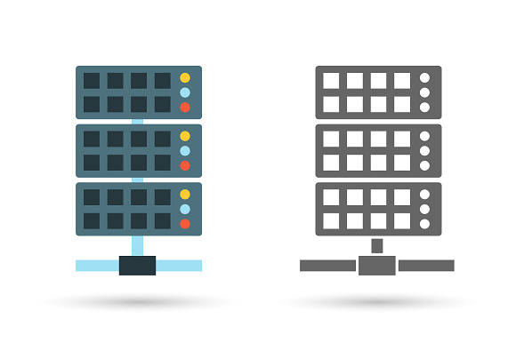 Server Vector Icon Illustration