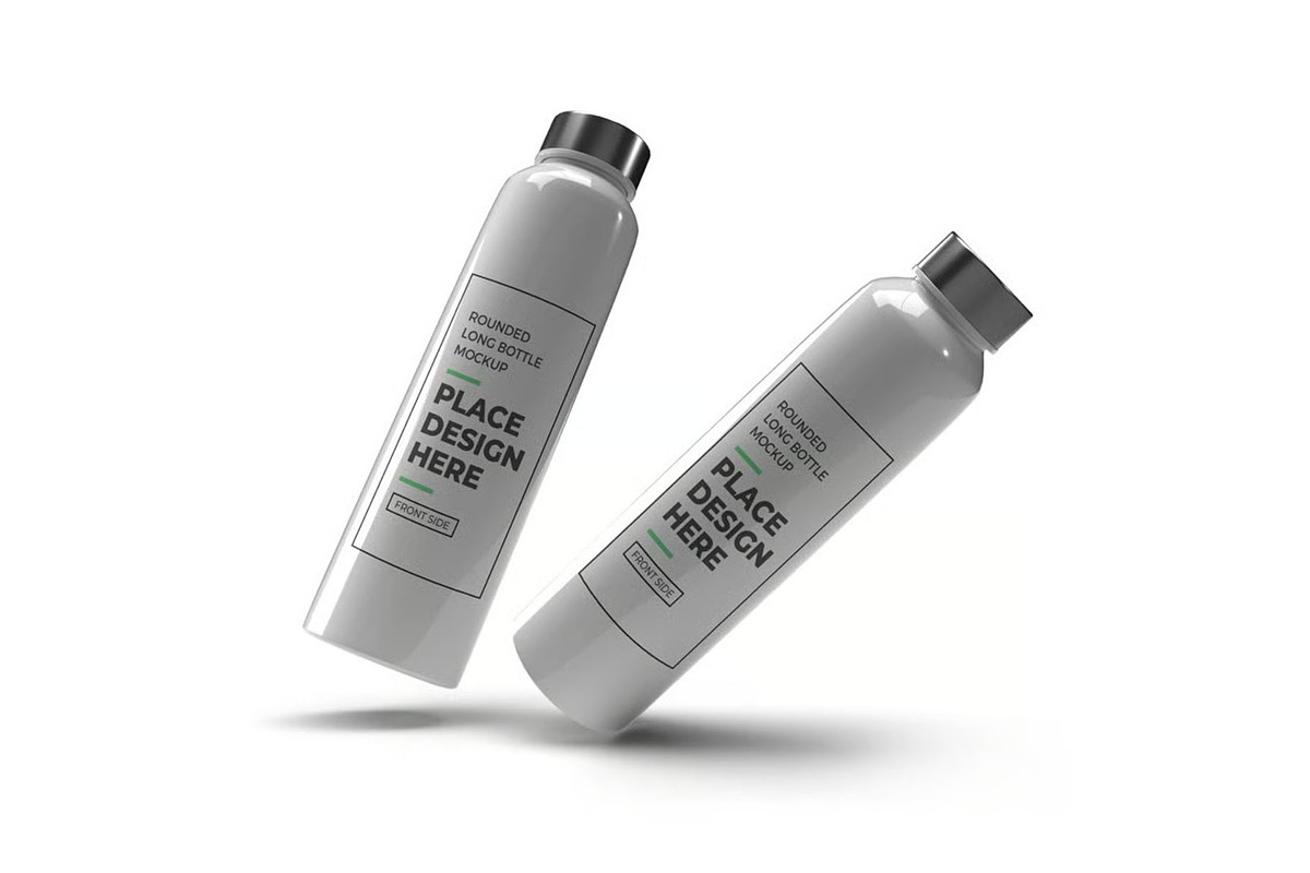 Long Bottle Tumbler Mockup Template, a Household Mockup by DesignRushMarket (Photo 2 of 11)