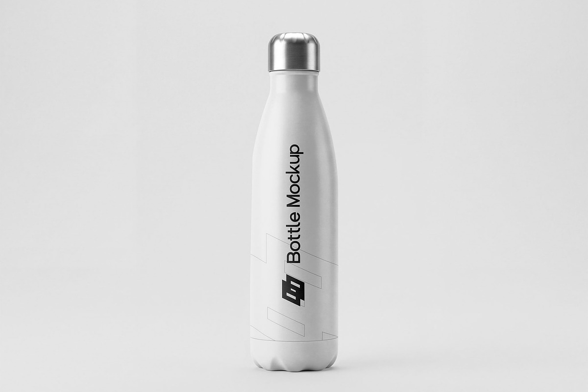Sport Water Bottle Mockup Template
