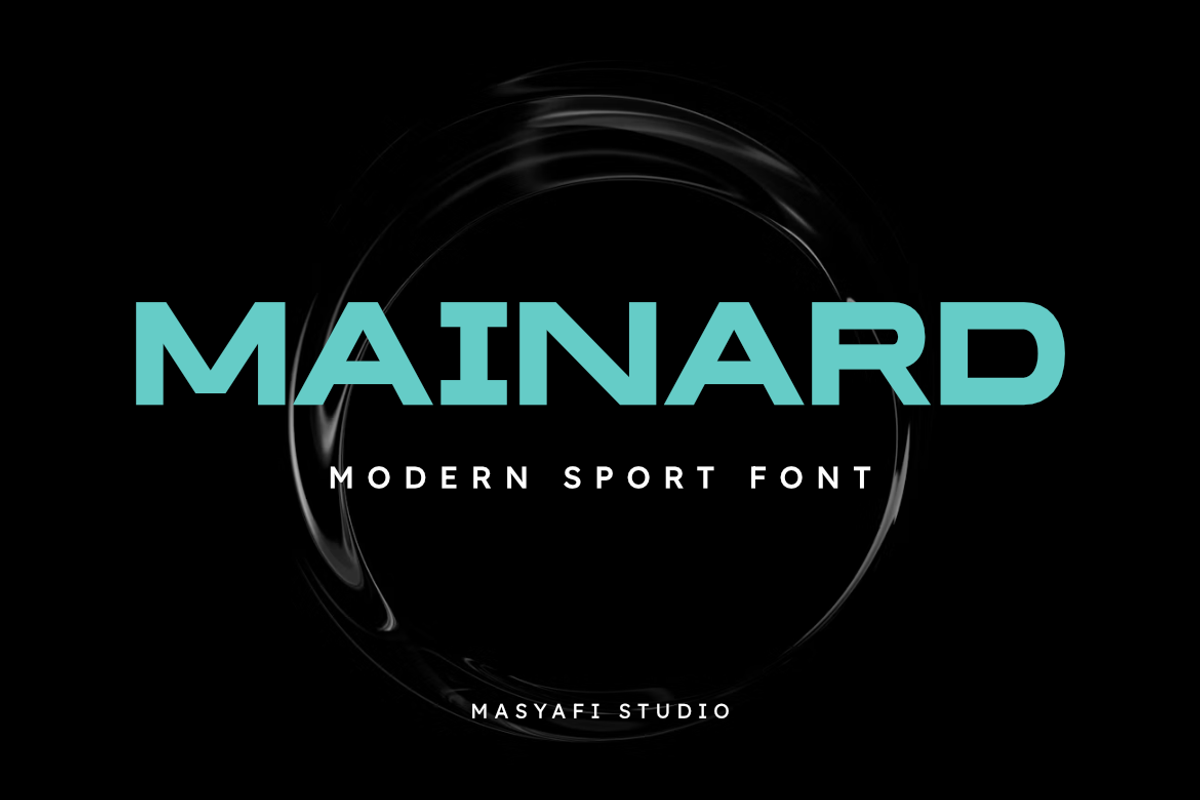 Mainard - Modern Sport Font, a Sans Serif Font by Masyafi Studio (Photo 1 of 8)