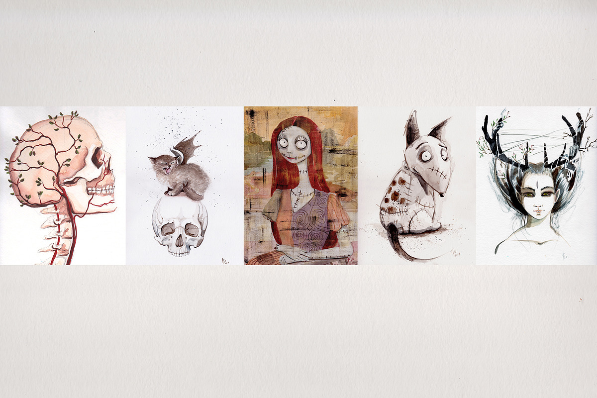 Halloween Mood, an Illustration by Flo Sacred Art (Photo 4 of 8)