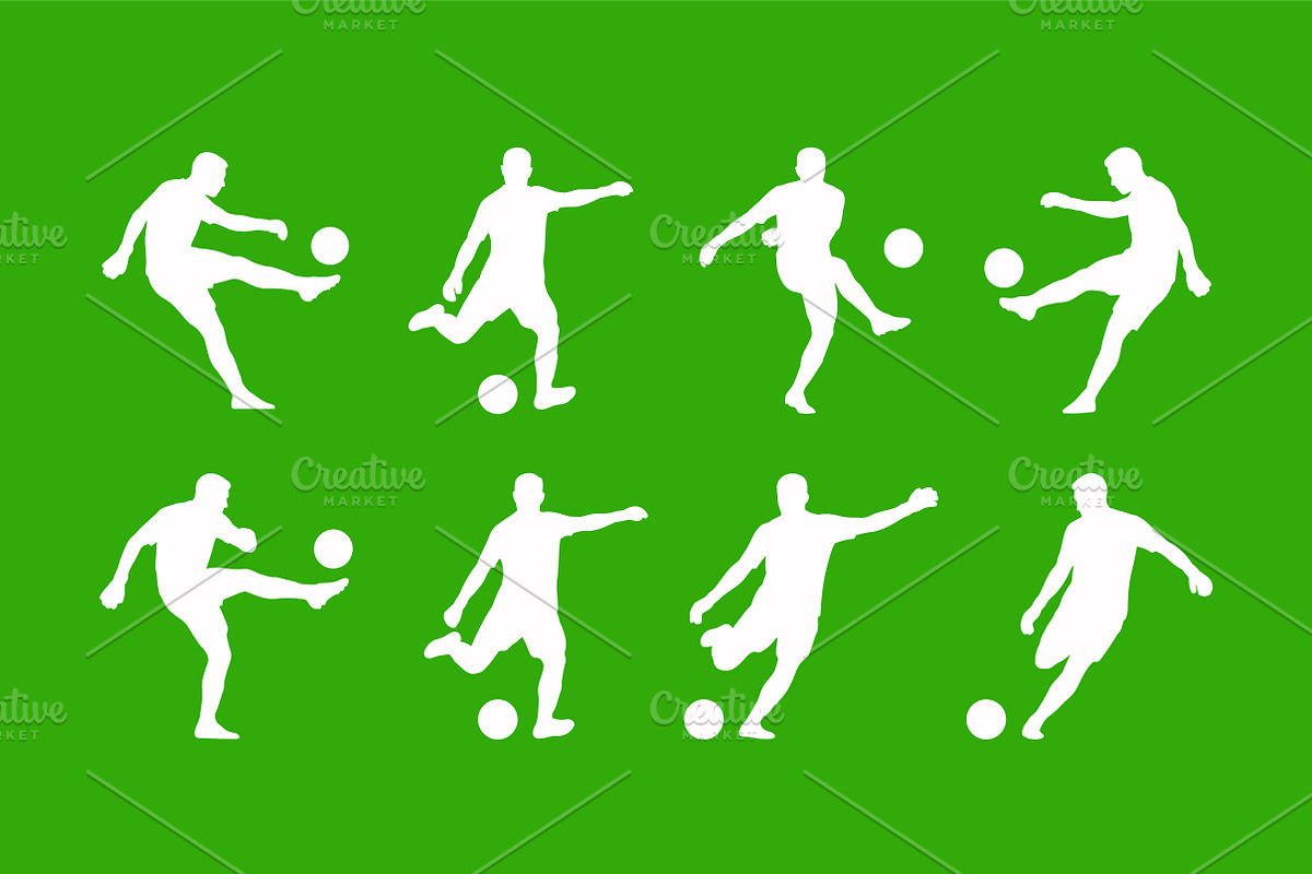 Soccer Player Silhouette Vector, an Object Graphic by Artonix (Photo 2 of 3)
