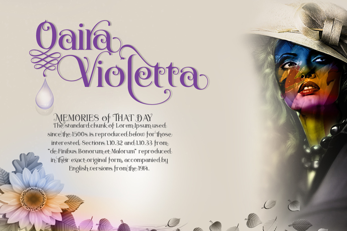 Novelia Typeface preview 3