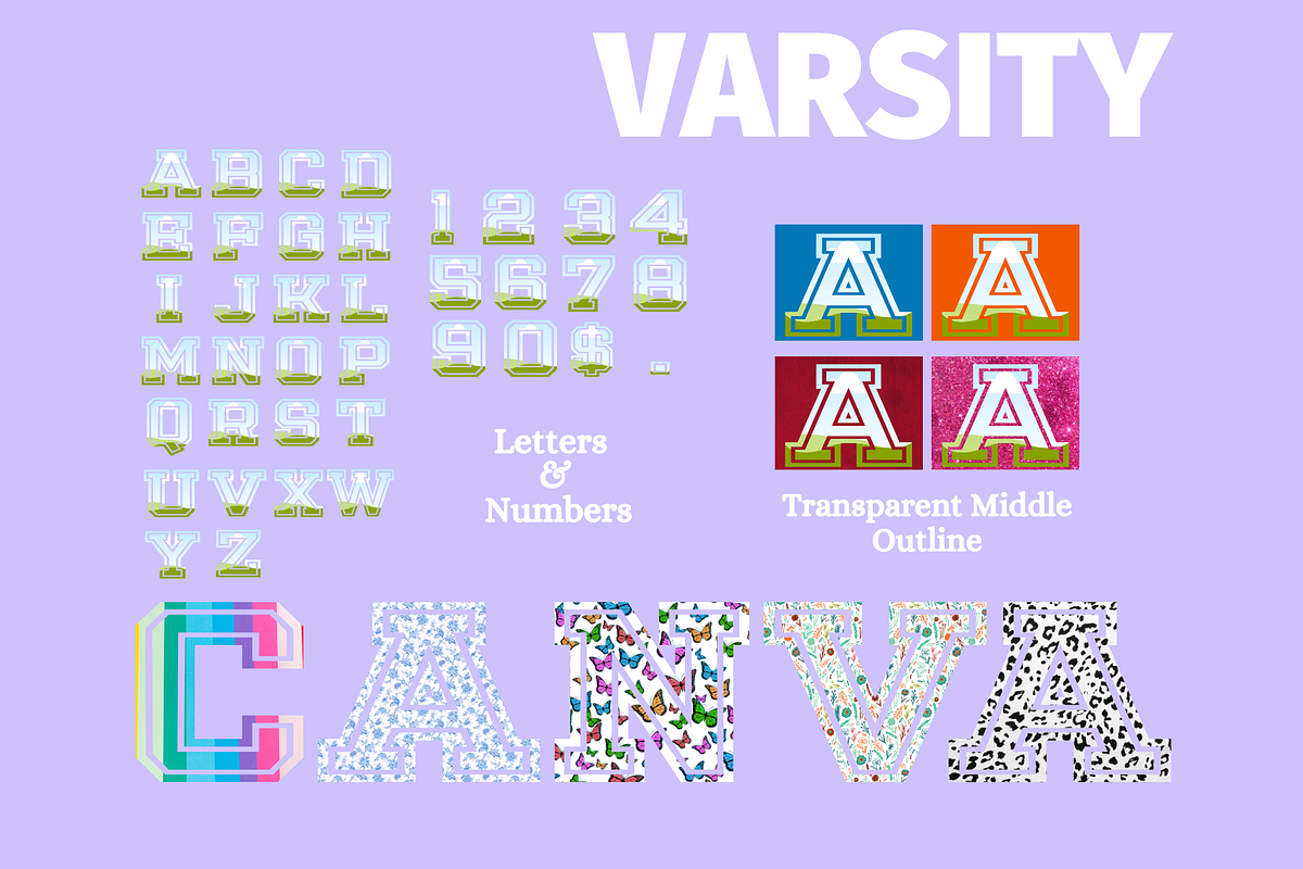 CANVA LETTERS BUNDLE Alphabet Frames, a Marketing Template by GraphiCarola (Photo 5 of 9)
