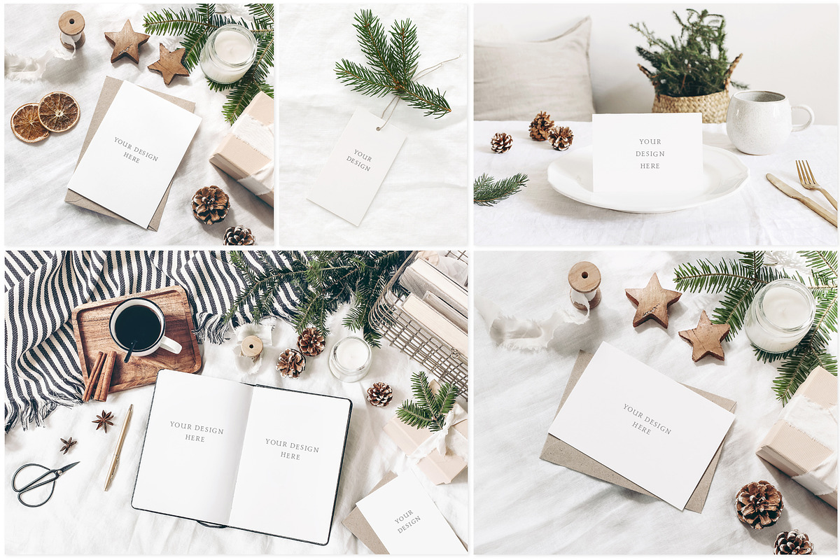 20 White Christmas mockups & photos, a Print Template by Tabita's shop (Photo 2 of 6)