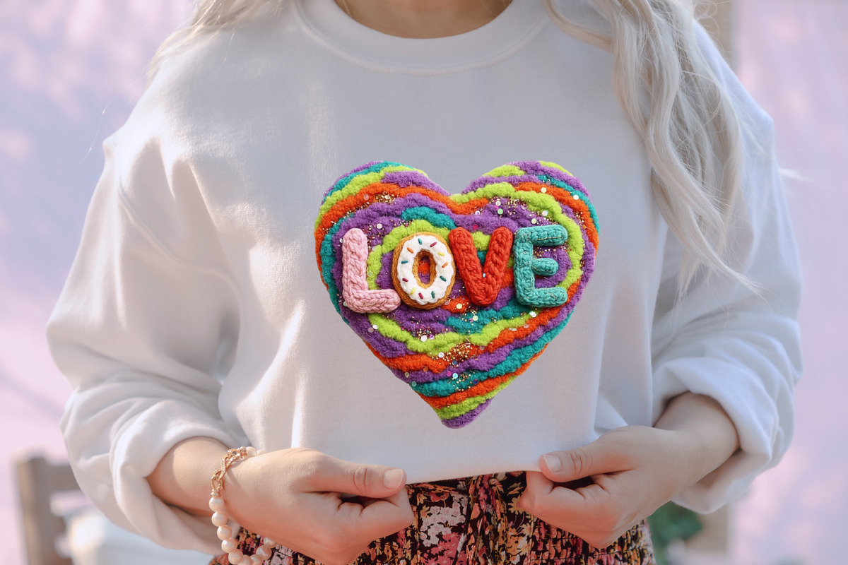 Faux Yarn Valentine Heart Png Love, an Illustration by designcity5 (Photo 6 of 8)