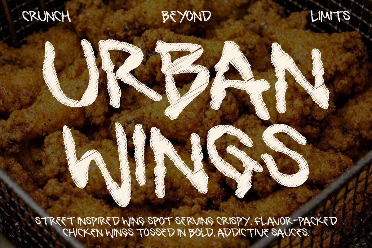 Wingo Food Font, a Font by PutraCetol Studio (Photo 4 of 6)