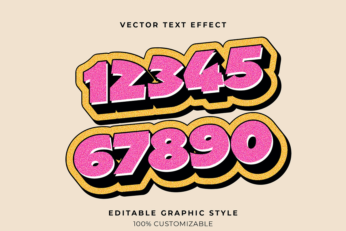Bold Glitter Text Effect preview 2