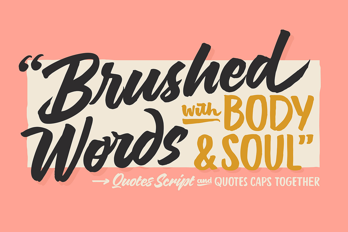 Quotes, a Script Font by Sudtipos (Photo 2 of 5)