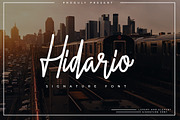 Hidario Signature Font, a Script Font by Indotitas (Thumbnail 1 of 7)