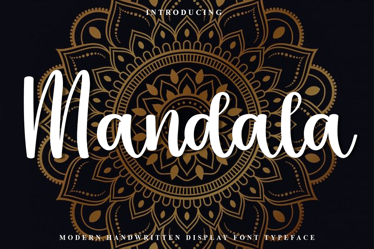 Mandala, a Handwritten Font by InermediaSTUDIO (Photo 1 of 8)