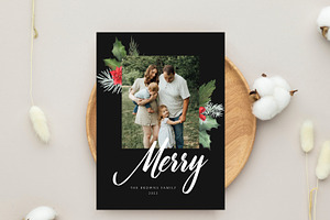 Christmas Card Template CD409