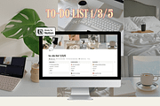 To-do list 1/3/5 - Notion template, an App Template by Iasan Design (Thumbnail 2 of 7)