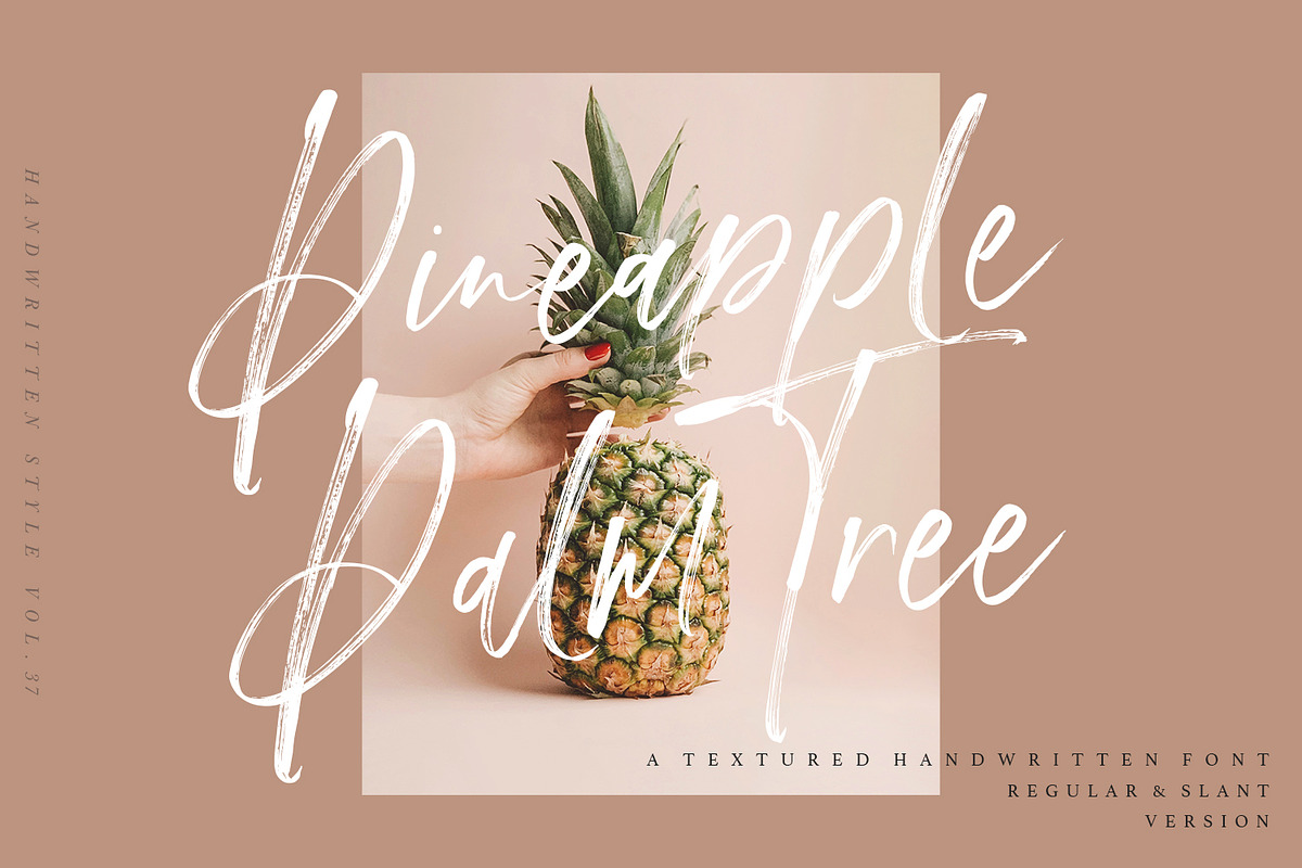 Pineapple Palm Tree - Handwritten..., a Script Font by Megi Satyo Widodo (Photo 1 of 19)