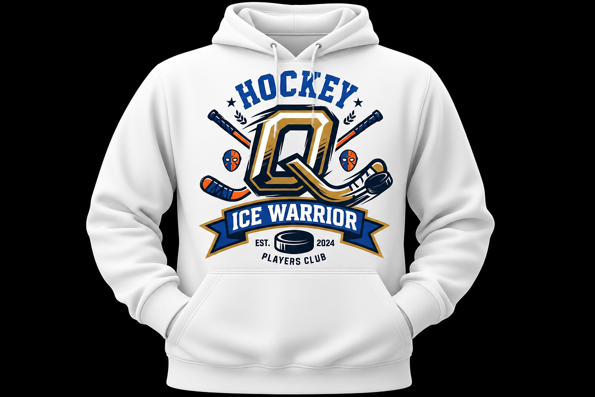 Ice Warrior Hockey Logo Design, an Object Graphic by Artivon (Photo 2 of 3)