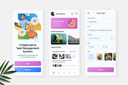 Gestion – Task Management Mobile App, an UI Kit Template by Panen Creative (Thumbnail 1 of 3)