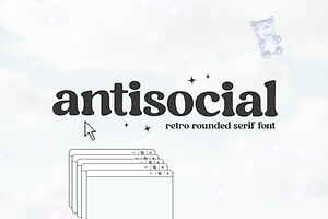 Antisocial - Retro Serif Font