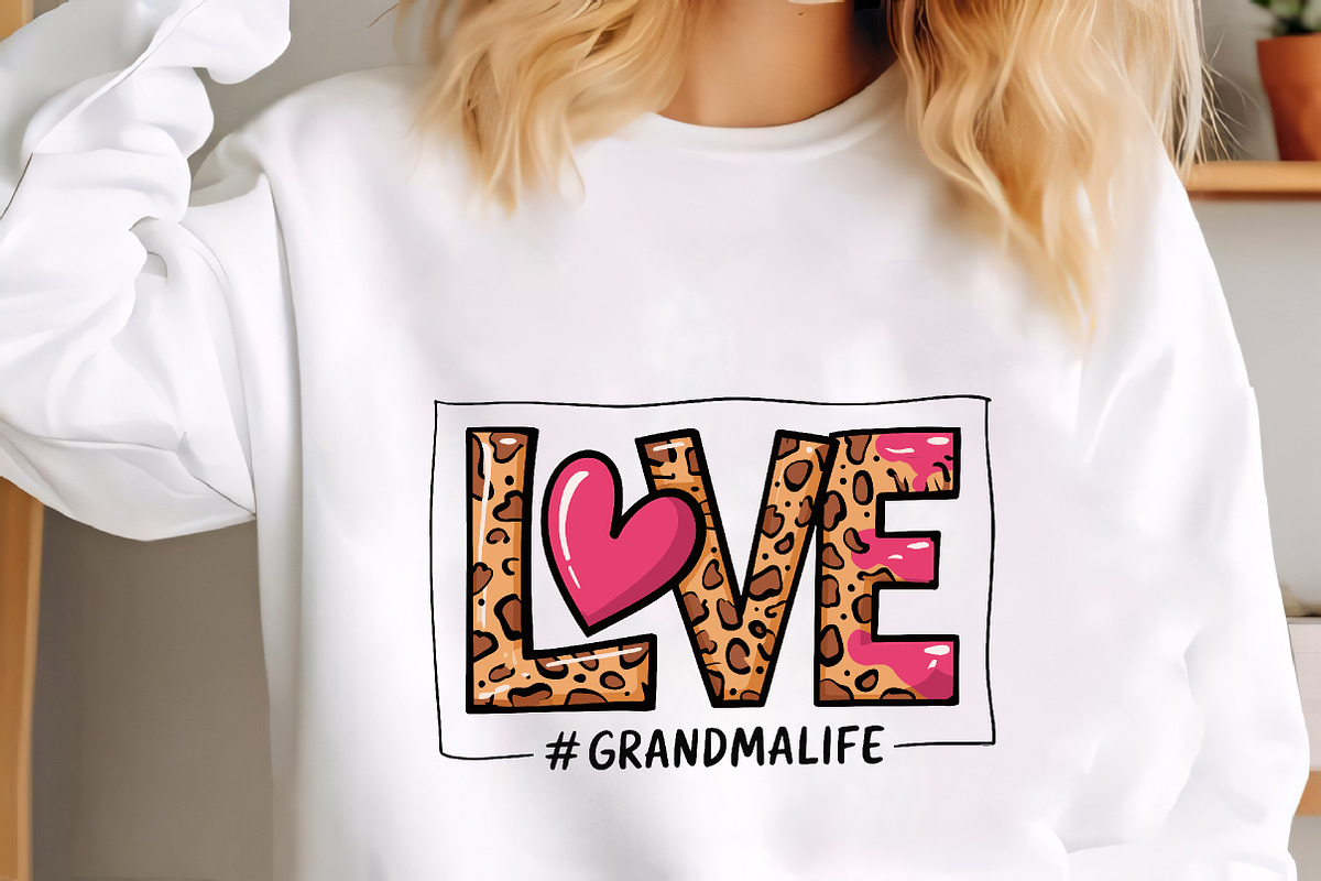 Leopard print love grandma life grap, an Illustration by CrexoraLab (Photo 4 of 4)