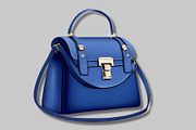 Luxury Handbags Clipart - Dark Blue, an Object Illustration by Une Affaire de Filles (Thumbnail 3 of 5)