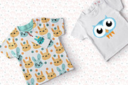 Kids Pattern and Animal Characters, a Pattern Graphic by Pixavics (Thumbnail 4 of 7)