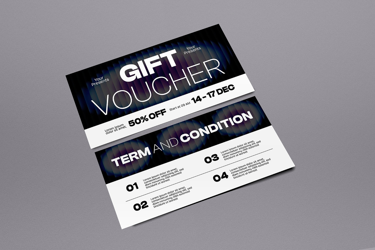 Business Gift Voucher, a Card Template by graphicook (Photo 2 of 3)