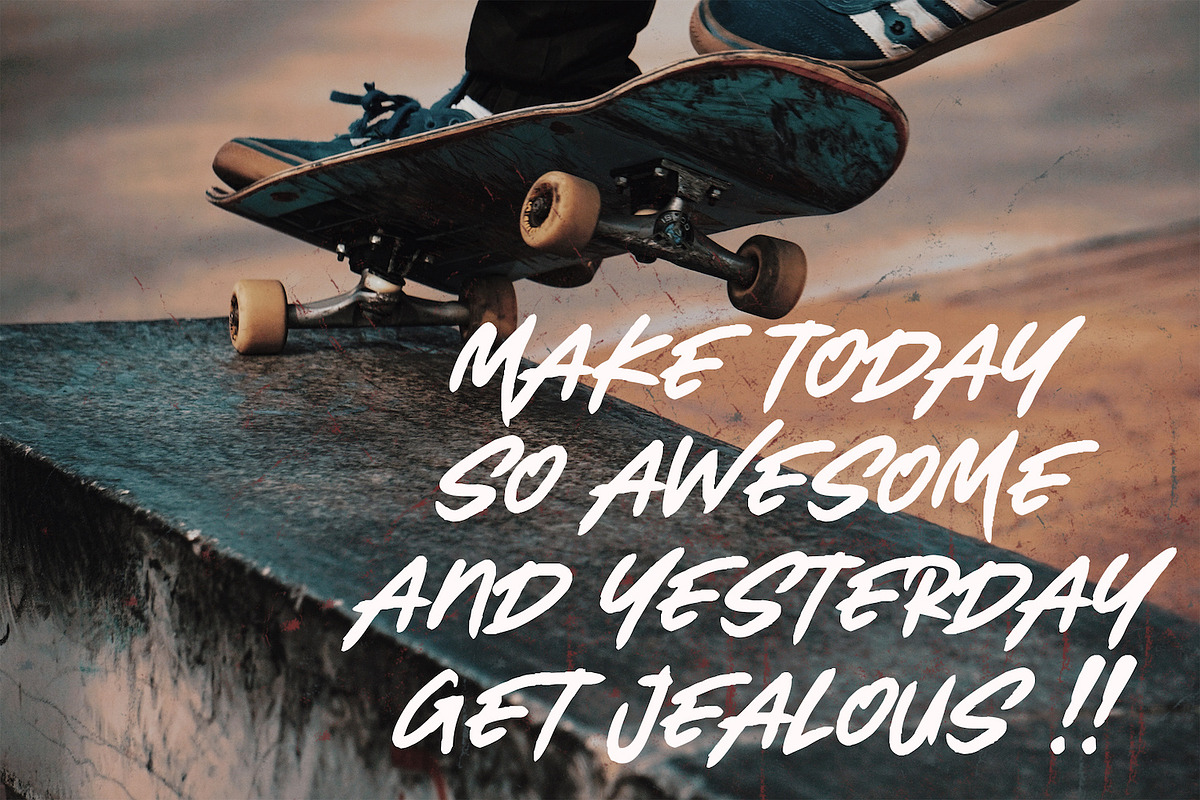 Mortal Wave - Dry Brush Font preview 5