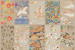 Vintage Oriental Seamless Pattern 1