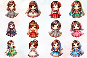 Tiny Cute Princess  Clipart, an Illustration by RobertsArt (Thumbnail 7 of 7)