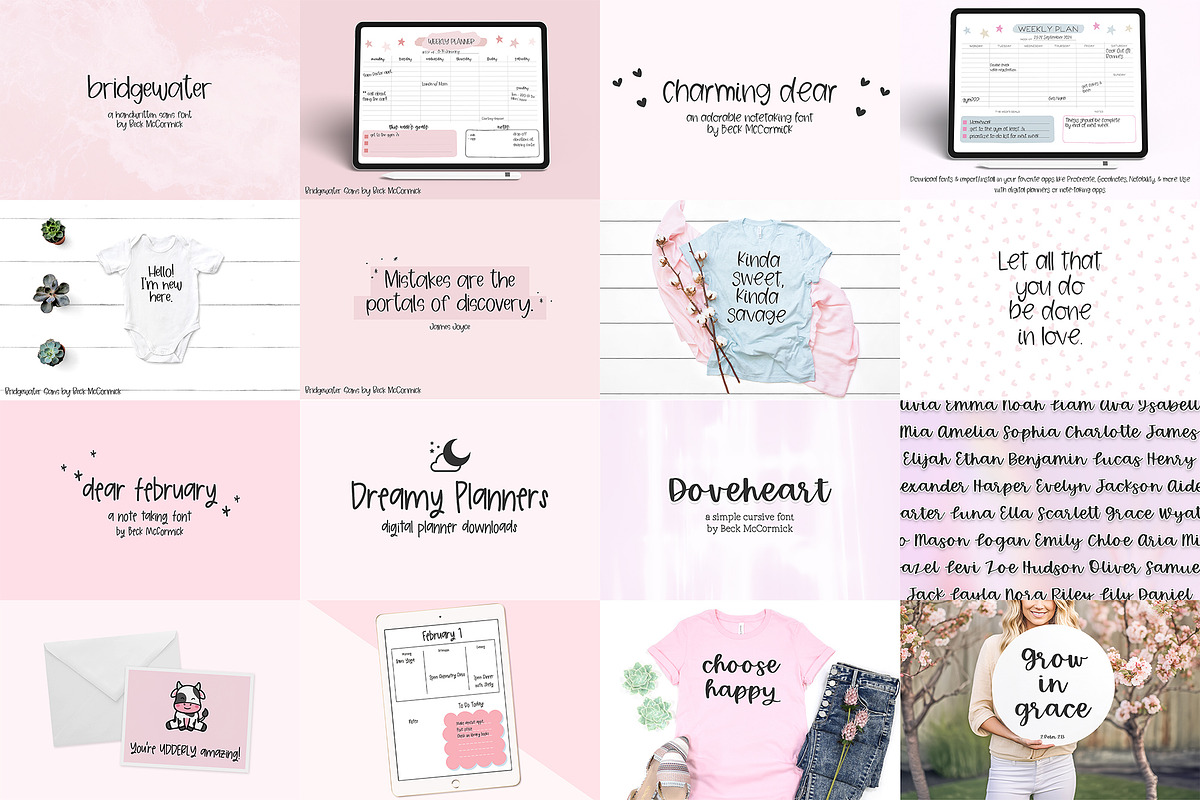 The Note Taking Font Bundle, a Handwritten Font by Beck McCormick (Photo 6 of 7)