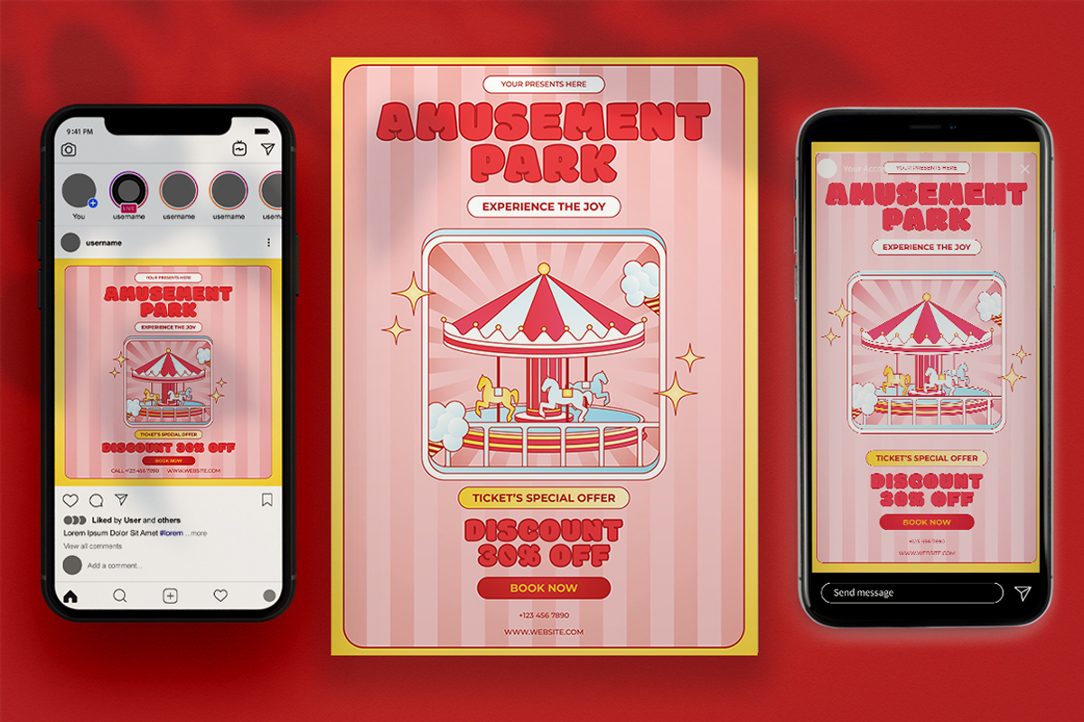 Merudo - Amusement Park Flyer Set, a Flyer Template by Attype (Photo 4 of 5)