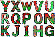 Christmas Alphabet Clipart, an Illustration by Canvas Craft (Thumbnail 2 of 7)