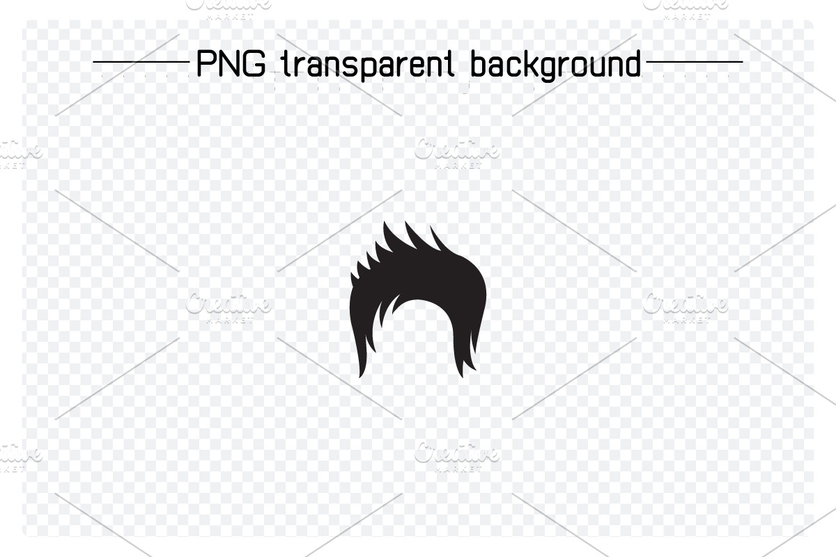 Wig and Hair Icons Set, a Solid Icon by Designfour (Photo 6 of 7)