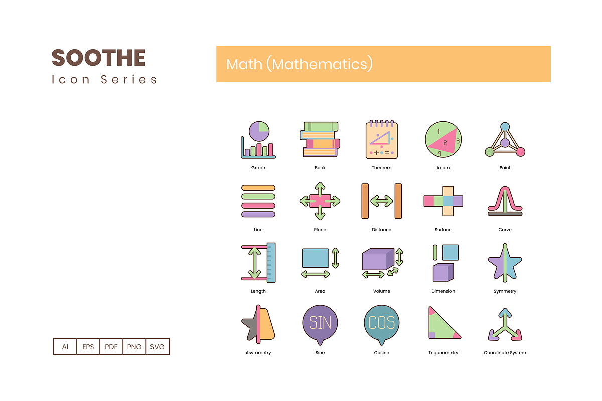 85 Math (Mathematics) Icons - Soothe, an Icon by Flat Icons (Photo 3 of 10)