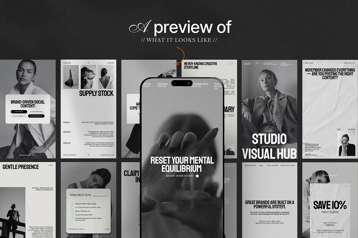 Instagram Marketing Story Bundle, a Social Media Template by Pixel Grid (Photo 3 of 8)