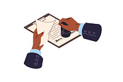 Signing of formal documents set, a Work Illustration by PaperTrident (Thumbnail 6 of 7)