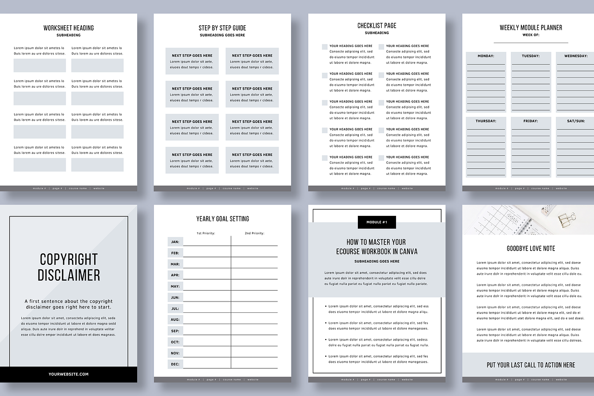 eCourse Resource Bundle, a Design Template by Studio Soluna (Photo 17 of 31)
