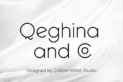 Qeghina and Co, a Sans Serif Font by Sofia Skoog (Thumbnail 1 of 10)
