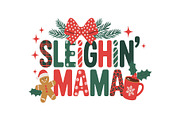 Holiday Vibes Mama Quote SVG Bundle, an Object Graphic by yasushie (Thumbnail 3 of 13)