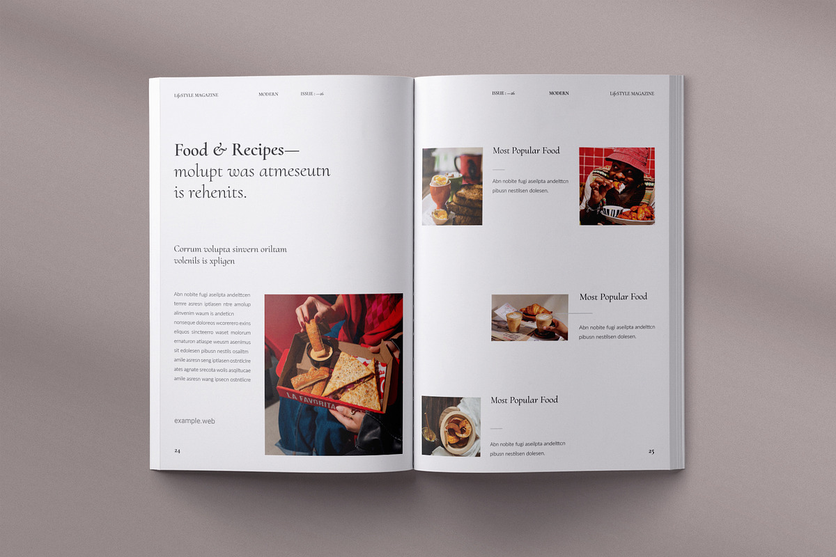 Lifestyle Magazine Template, a Magazine Template by ElvinPrint (Photo 12 of 19)