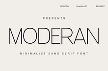 Moderan - Minimalist Sans Serif