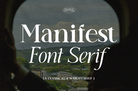 Manifest Font Serif, a Serif Font by AnayaStudio