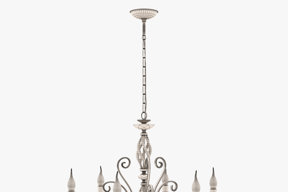 Euroluce Lampadari Alicante L6L, a Furniture 3D Model by Markelos (Photo 7 of 10)
