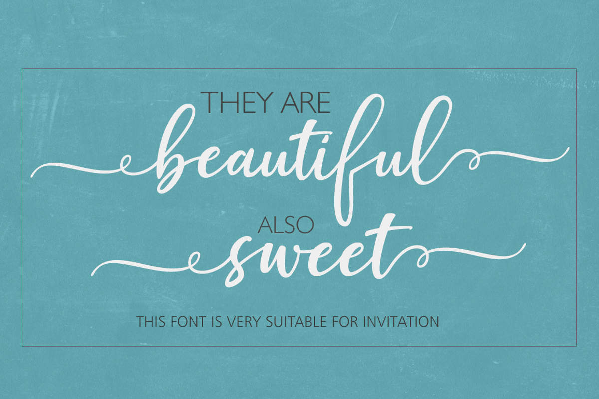 Just Beauty//Calligraphy Fon preview 4
