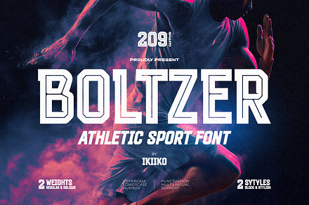 Boltzer - Athletic Sport Font