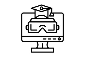 Virtual Reality Line Icon