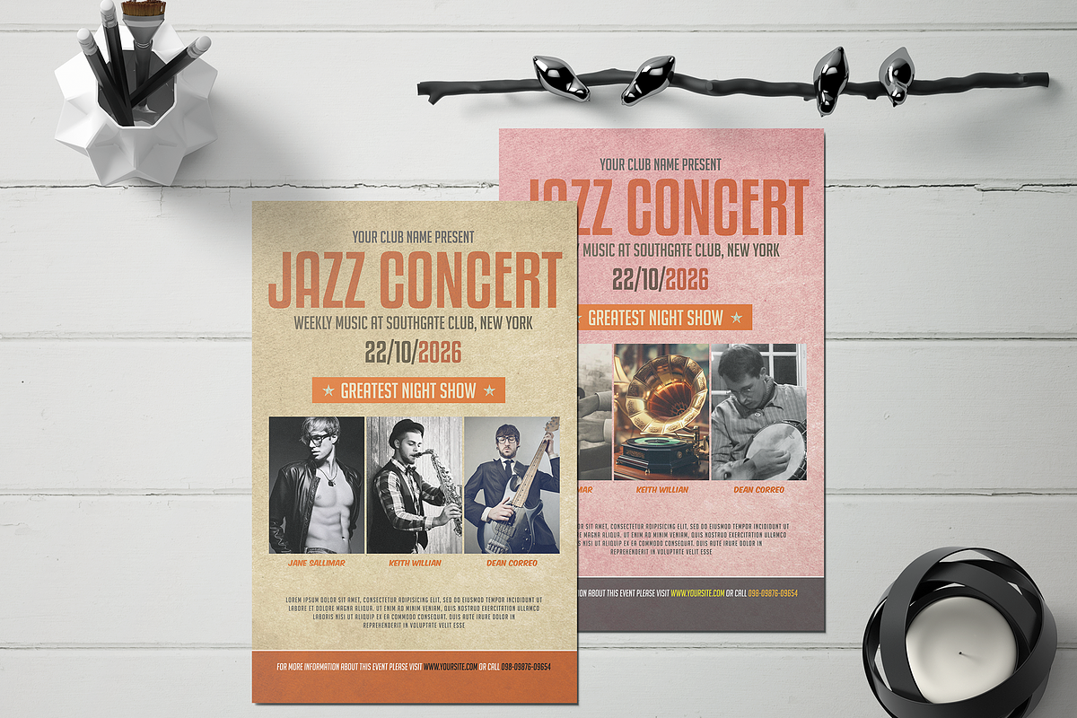 Music Party Flyer, a Flyer Template by Creativpixl (Photo 4 of 6)
