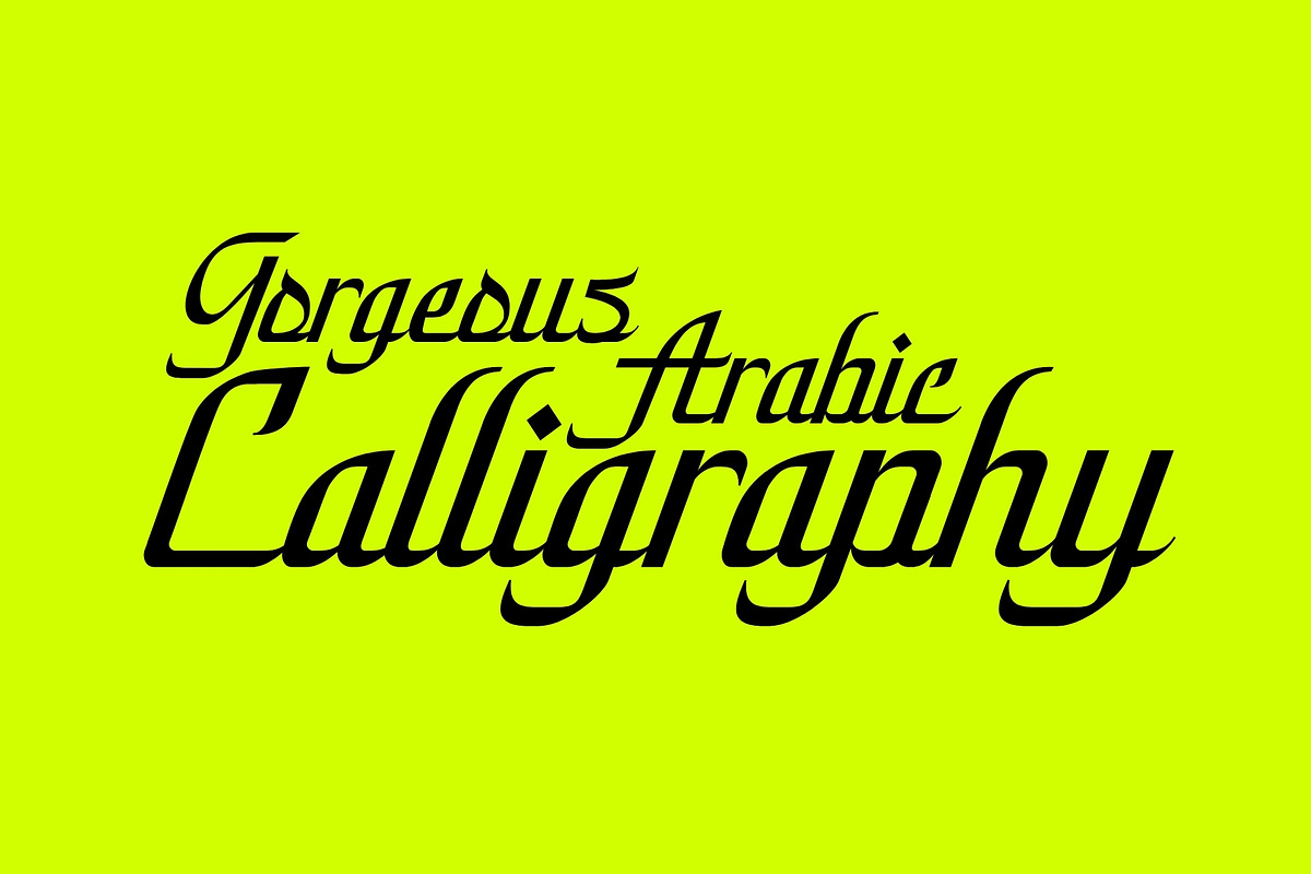 Zafira - Arabic Style Typeface, a Script Font by HipFonts (Photo 7 of 12)