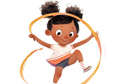 Cartoon children outdoors activities, a Person Illustration by Bubert Art (Thumbnail 2 of 7)